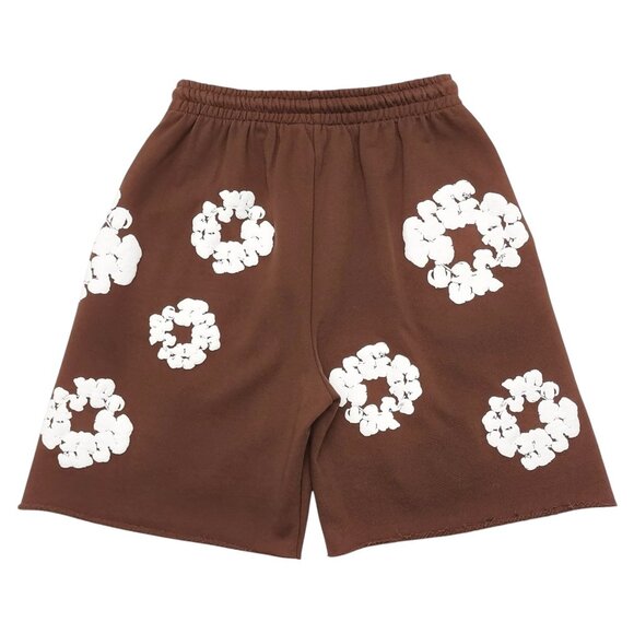 Denim Tears The Cotton Wreath Shorts Brown - Picture 2 of 3